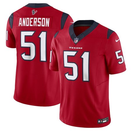 Men's Nike Will Anderson Jr. Red Houston Texans #51 Vapor F.U.S.E. Limited Jersey